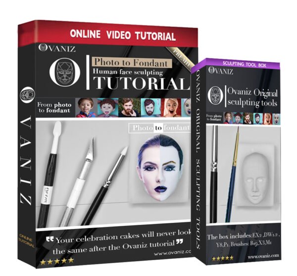 Ovaniz photo to fondant human face sculpting tutorial + sculpting tools